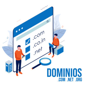 Dominios .com .net .org